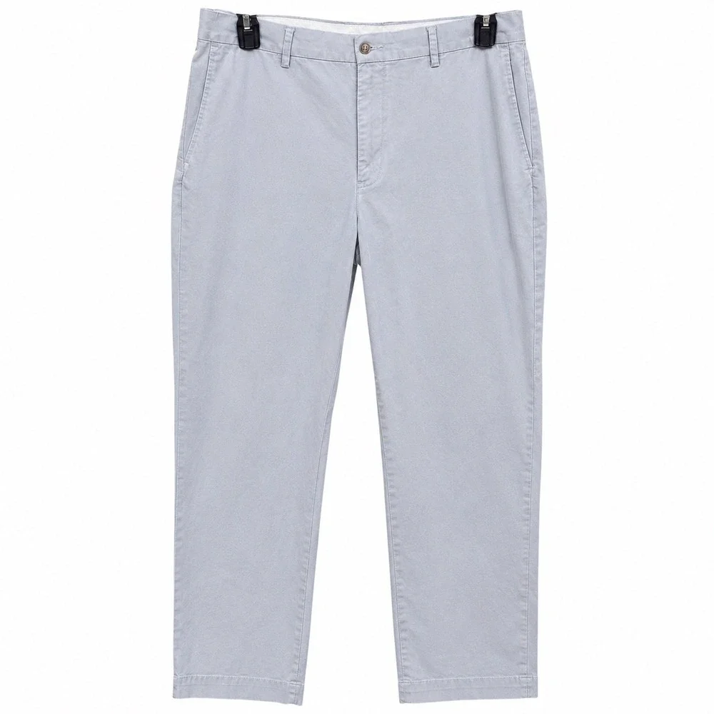 Polo Ralph Lauren Mens 34x34 Chino Pants Light Gray Stretch Classic Fit Trousers